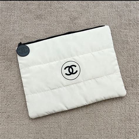 chanel puffer makeup bag|Chanel makeup bags.